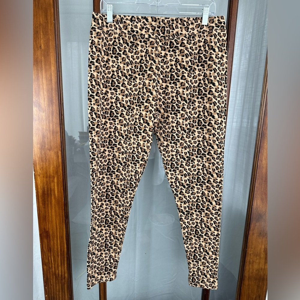 Soft Surroundings Leggings Women Large‎ High Rise Leopard Skinny Ankle Pants
